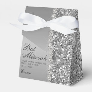 Ballotins Bar Mitzvah pailletée argentée
