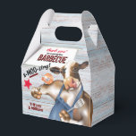 Ballotins Barbecue Fête de Grillade de Crevettes de Vache<br><div class="desc">Vache en tablier grillant des crevettes.</div>