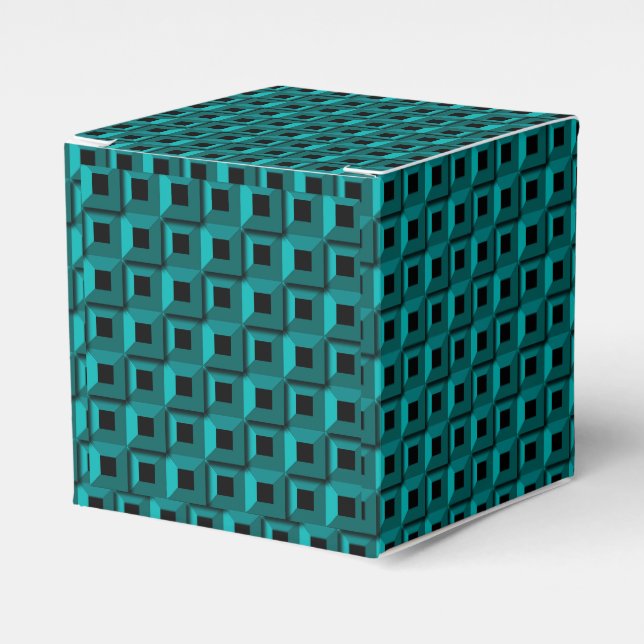 Ballotins Barnacles en Turquoise Classic 2x2 Ballotin (Verso)