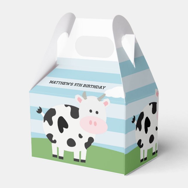 Ballotins Barnyard Birthday Bash/Party Favoriser Box (Arrière)
