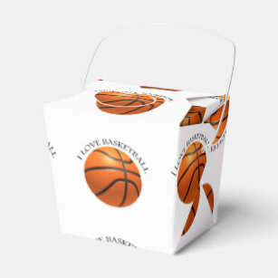 Ballotins Basket-ball en cuir orange et noir sur mesure