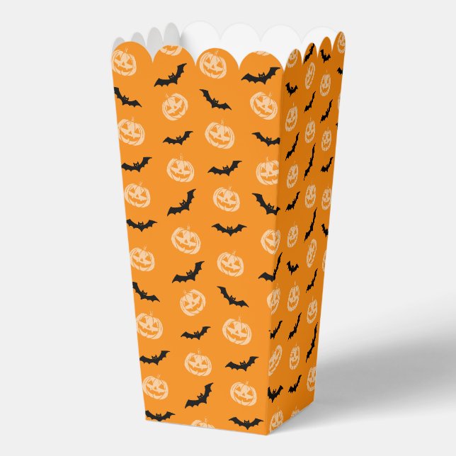 Ballotins Bat citrouille Trick ou traiter Motif orange (Recto)