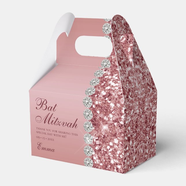Ballotins Bât Mitzvah Rose Gold Pailleté (Verso)