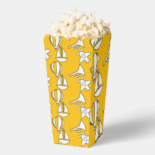 Ballotins Bateau Avion Jaune Popcorn Enfants