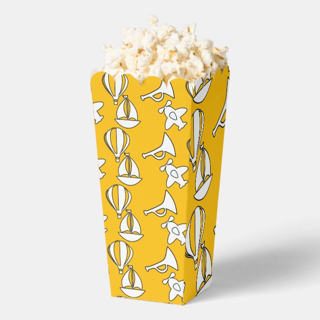 Ballotins Bateau Avion Jaune Popcorn Enfants (Sauté)