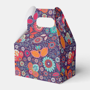 Ballotins Batik coloré Illustration Nature Motif Floral
