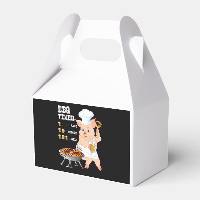 Ballotins BBQ | BBQ Timer Pig Grill Barbecue Beer Lover Men (Verso)