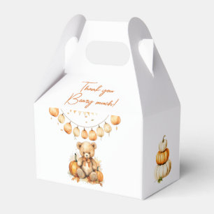 Ballotins Bear Citrouille Bearly Wait Baby ShowerFavor Box