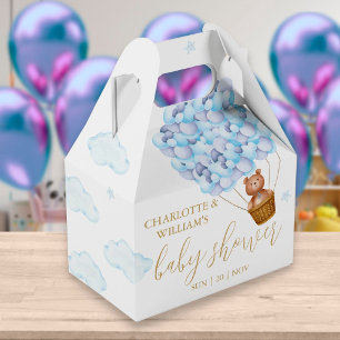 Ballotins Bearly Wait Teddy Bear Baby shower Bleu Ballons