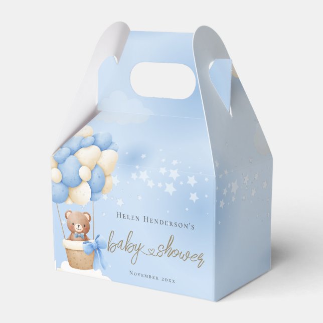 Ballotins Bearly Wait Teddy Bear Ballons Bleus (Verso)