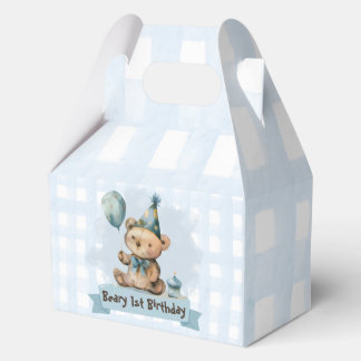 Ballotins Beary 1st Birthday Favor/Candy Box