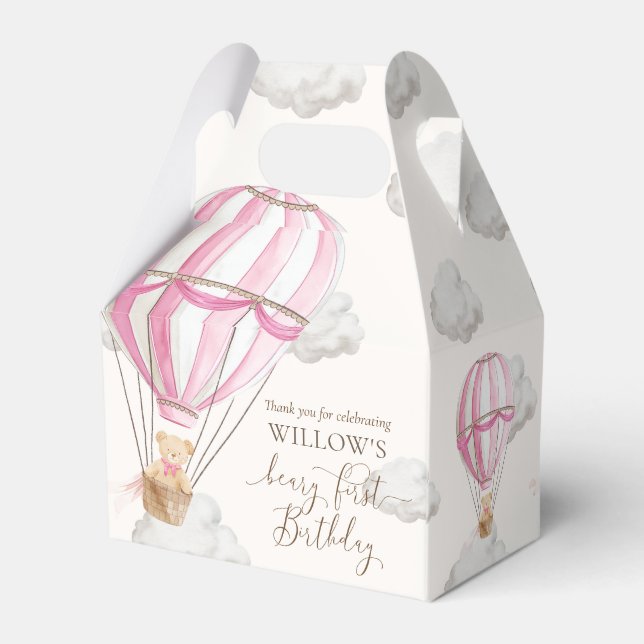 Ballotins Beary First Teddy Bear Hot Air Balloon Anniversair (Arrière)