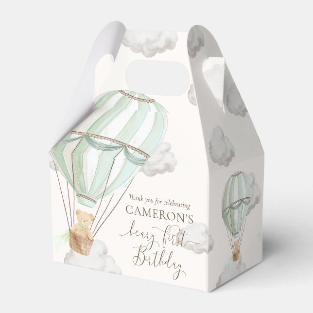 Ballotins Beary First Teddy Bear Hot Air Balloon Anniversair (Arrière)