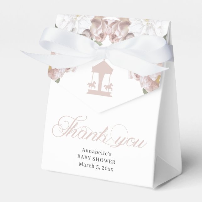 Ballotins Beau Carousel Floral Rose doux (Verso)