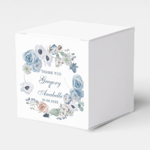 Ballotins Beau Mariage Floral bleu cendres