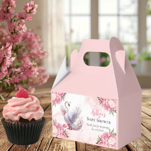 Ballotins Beau Swan rose Floral Baby shower fille