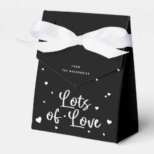 Ballotins Beaucoup d'amour + Cœurs de couleur personnalisée