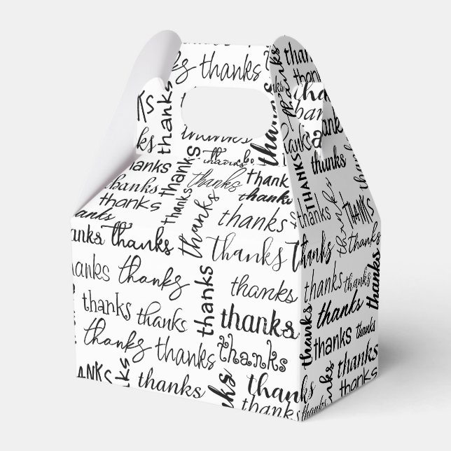 Ballotins Beaucoup Merci Texte noir sur blanc (Verso)