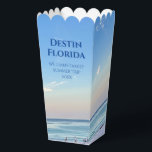 Ballotins Beautiful Beach Event Custom Ocean Photography<br><div class="desc">Ce ballotin de plage pittoresque présente le magnifique coucher de soleil rose et orange touchant doucement les vagues de l'océan au-dessus du sable et de l'herbe de mer à Destin en Floride. Belles boîtes en bord de mer pour une réunion de famille ou mariage de destination avec date de voyage...</div>