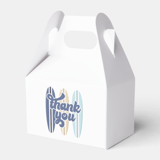 Ballotins Bébé à bord Surfboard Baby shower Merci (Verso)