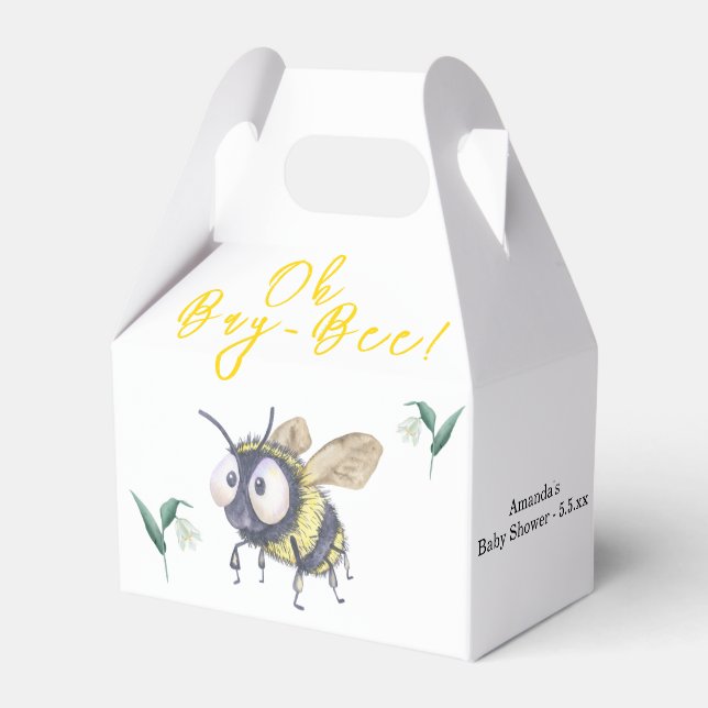Ballotins Bébé abeille shower d'honneur (Verso)