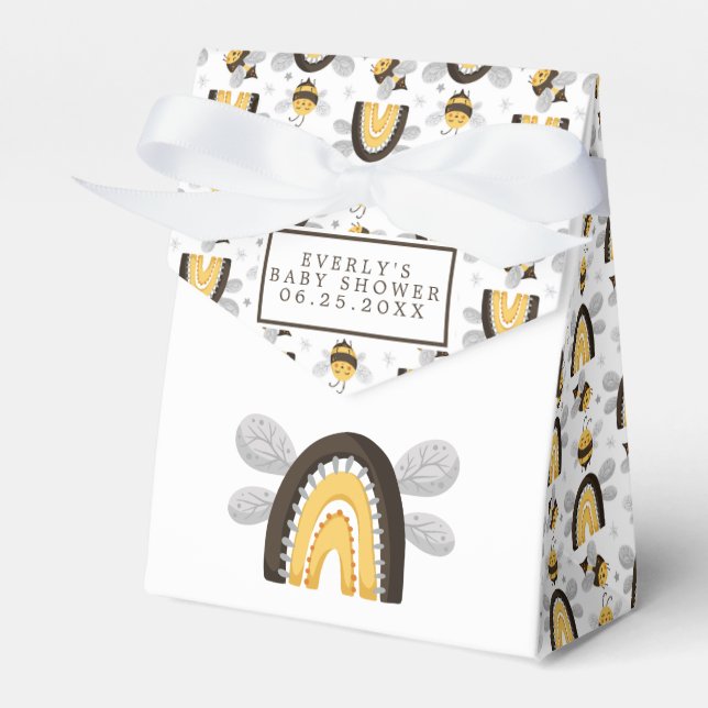 Ballotins Bébé Arc-en-ciel Bumblebee Fête de Naissance  (Verso)
