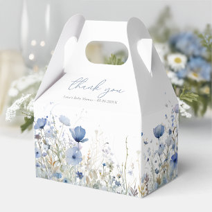 Ballotins Bébé bleu en fleur Baby shower Fleur sauvage Gable