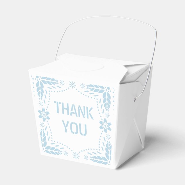 Ballotins Bébé bleu papel picado Merci bébé garçon Douche (Verso)