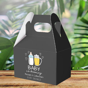 Ballotins Bébé Brûle Bouteille Bière Baby shower en verre
