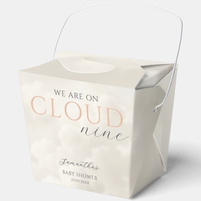 Ballotins Bébé élégant Cloud Nine Shower (Recto)