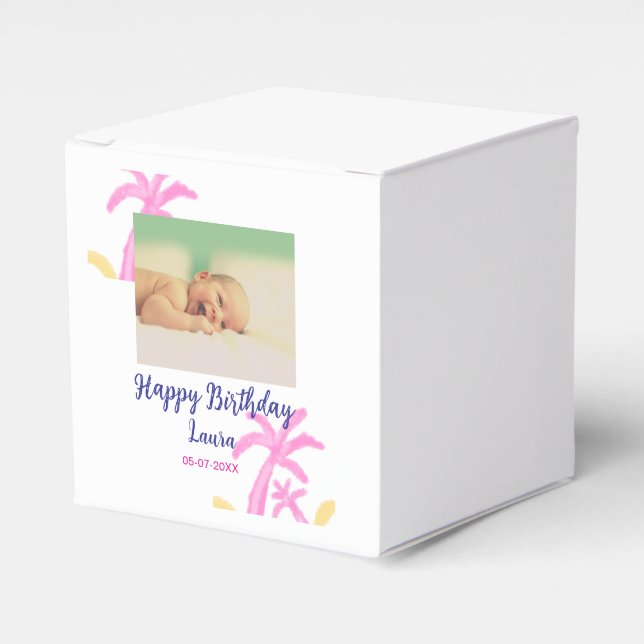 Ballotins Bébé enfants 1er anniversaire ajouter le nom date  (Verso)