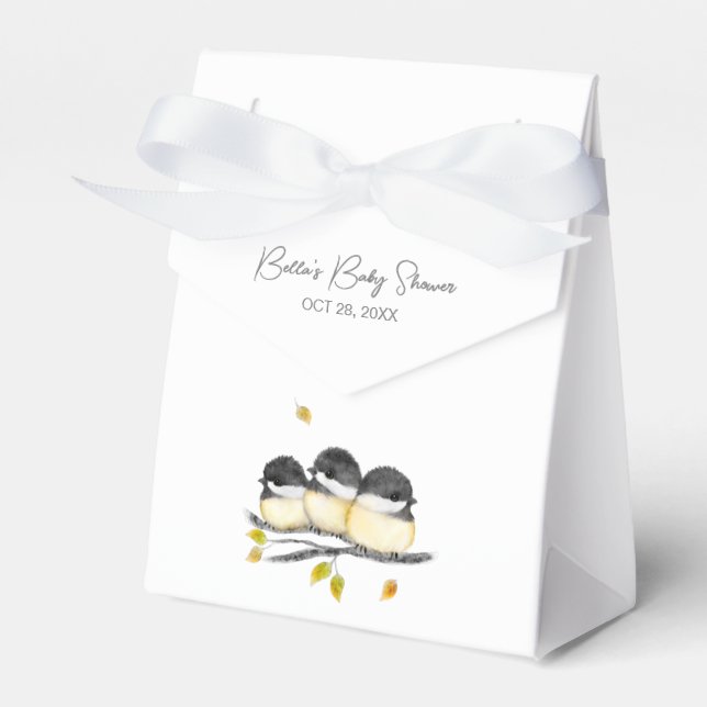 Ballotins Bébé mignon Baby shower de poussettes d'oiseaux (Verso)