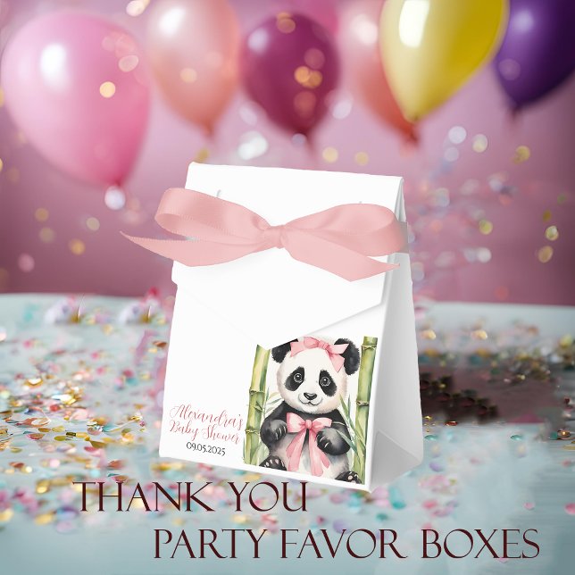 Ballotins Bébé Panda ours filles Baby shower (Créateur téléchargé)