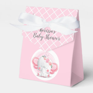Ballotins Bébé rose & blanc Jungle Elephant Party Favoriser