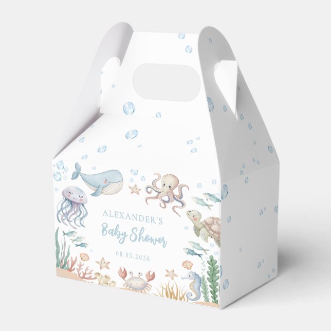 Ballotins Bébé sous l'océan Animaux marins Shower (Verso)