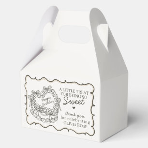 Ballotins Beige Bow Retro Coquette gâteau Coquette Anniversa