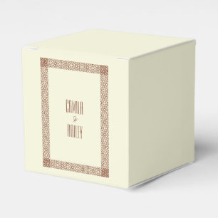 Ballotins Beige Brown Russe islamique géométrique Frontière