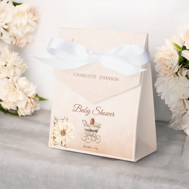 Ballotins Beige vintage Classic Baby shower neutre (Créateur téléchargé)