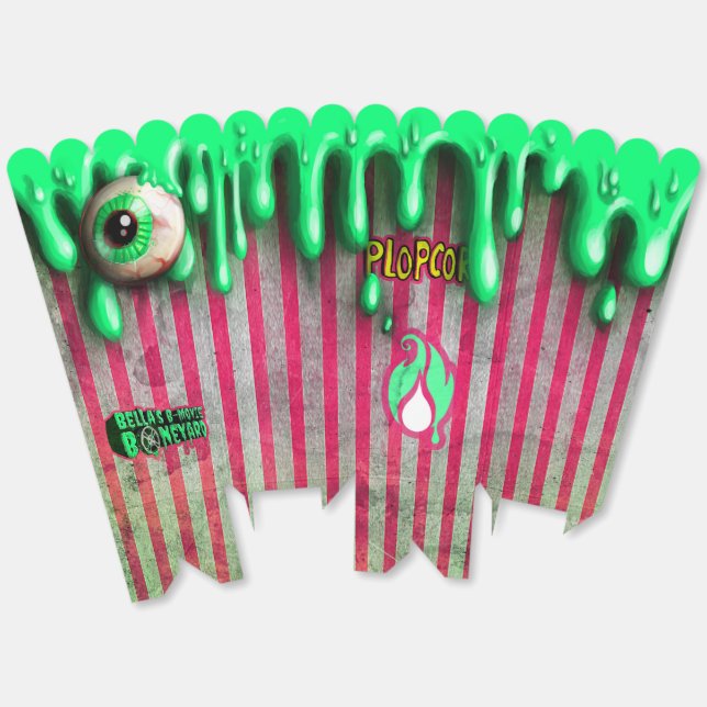 Ballotins Bella’s B-Movie Boneyard Paper Plopcorn™ Container (Déplié)