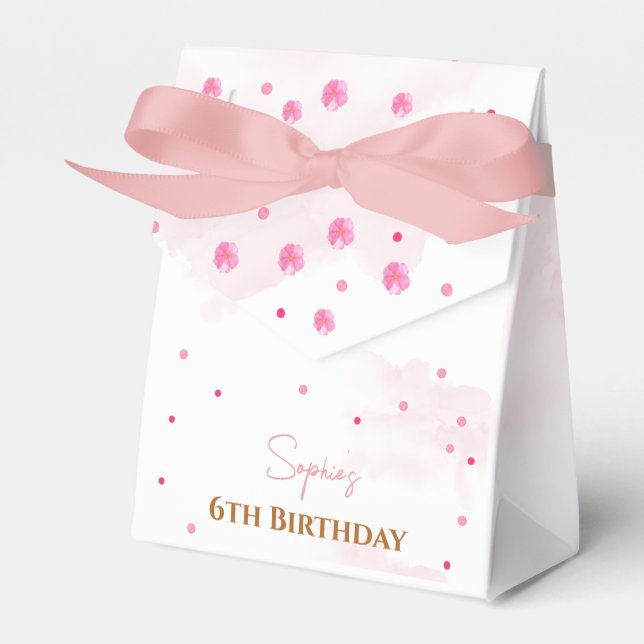 Ballotins Belle ballerine rose et ballons anniversaire (Verso)