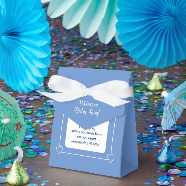 Ballotins Belle Bible Baby shower Verse Parti Bleu Favoriser (Fête)