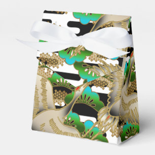 Ballotins Belle grue japonaise imprimé boîte de faveur