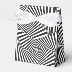 Ballotins Belle illusion optique en spirale blanche noire