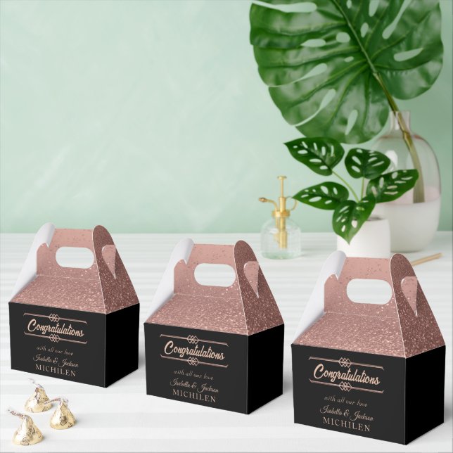 Ballotins Belle Paillettes Noir et Or Rose (Multiple)