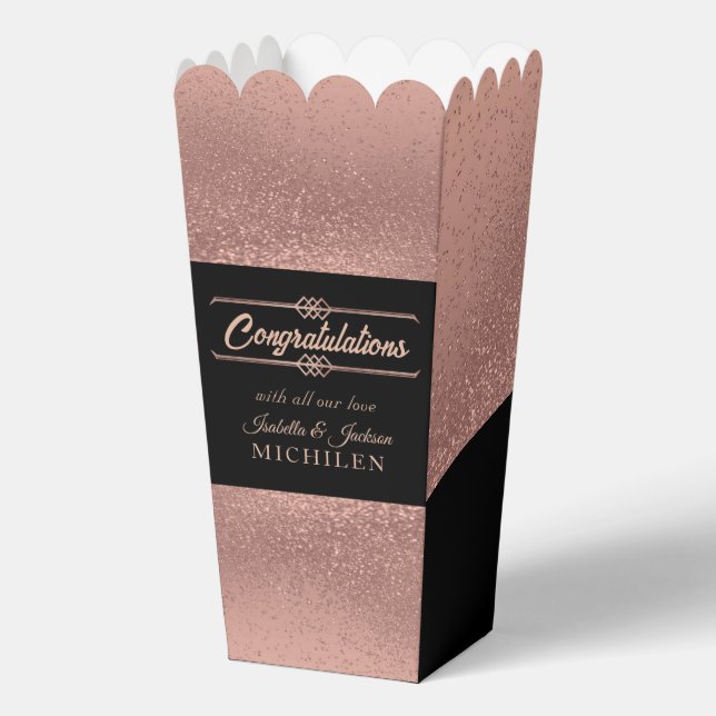 Ballotins Belle Parties scintillant en or noir et Rose (Recto)