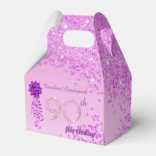Ballotins Belle Parties scintillant rose et ruban 90e annive