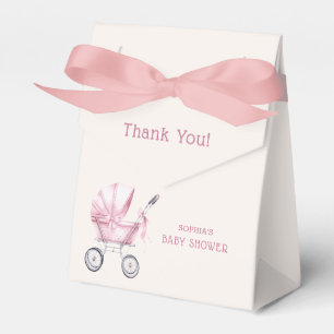 Ballotins Berceau de bébé vintage rose Baby Shower