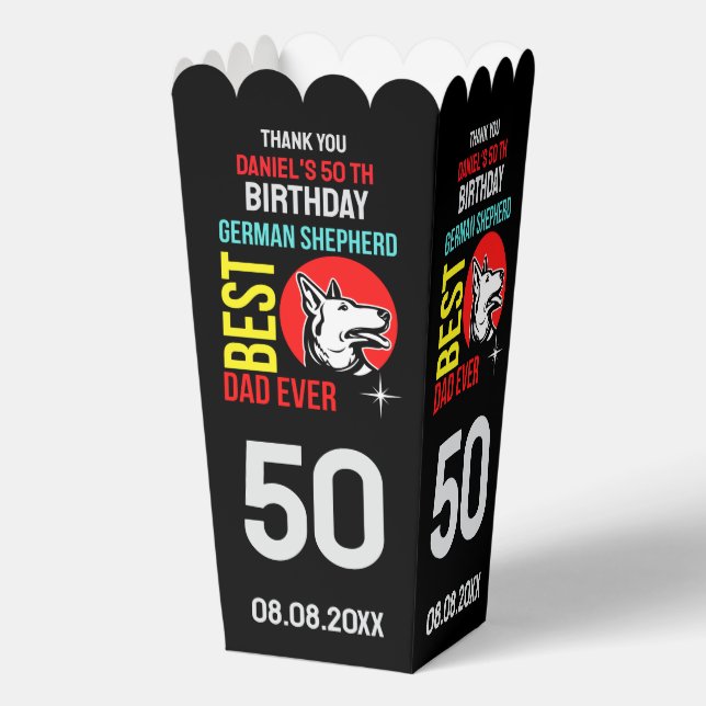 Ballotins Berger allemand papa, Chien papa anniversaire (Recto)