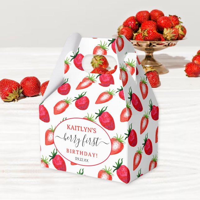 Ballotins Berry aux fraises sucrées Premier 1er anniversaire (Créateur téléchargé)