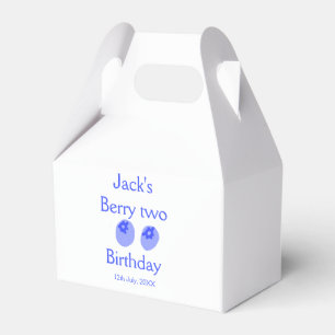 Ballotins Berry deux anniversaire bleu baie ajouter nom date